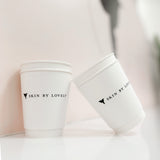 12 oz Custom Printed Recyclable Double Walled Paper Cups with Skin by Lovely Logo and printed by The Cup Store Canada