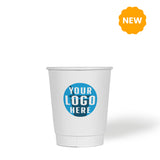 8 oz. Custom Printed Recyclable Double Walled Paper Cup - THE CUP STORE CANADA