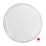 Flat straw lid for 32 oz recyclable plastic cup