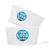 Custom white coffee sleeves - The Cup Store Canada