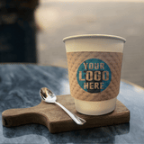 Custom Printed Kraft Brown Coffee Sleeve - THE CUP STORE CANADA