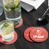 4" Custom Printed Medium Weight Round Coaster - THE CUP STORE CANADA