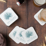 4" Custom Printed Medium Weight Square Coaster - THE CUP STORE CANADA