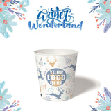10 oz. Holiday Recyclable Paper Cup – Custom Winter Wonderland - THE CUP STORE CANADA