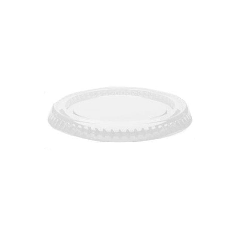 Flat Lid For 3.25/4/5.5 oz. Plastic Portion Cup - THE CUP STORE