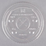 Flat Straw Lid For 12/16/20/24 oz. Compostable Plastic Cup - THE CUP STORE