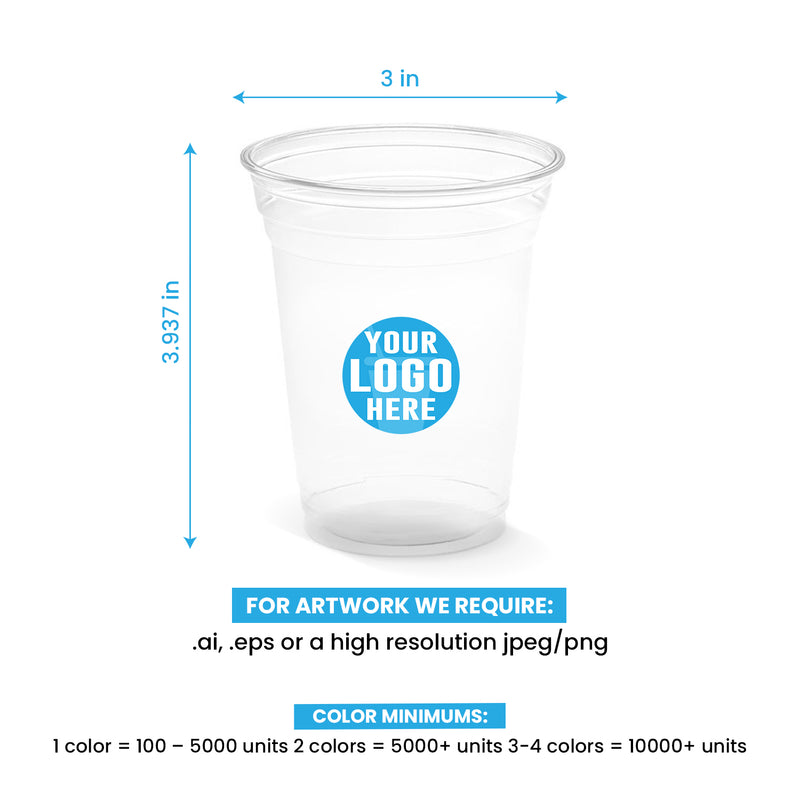 10 oz. Custom Printed Recyclable Plastic Cup