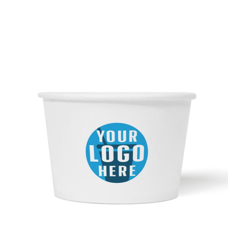 12 oz. Custom Printed Recyclable Paper Food Container