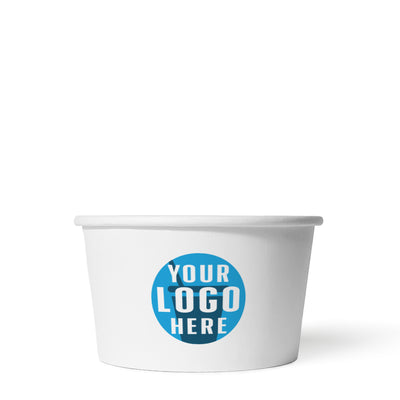 12 oz. Custom Printed Recyclable Paper Food Container