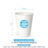 12 oz. Custom Printed Recyclable Paper Cup - THE CUP STORE CANADA