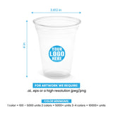 12 oz. Custom Printed Recyclable Plastic Cup - THE CUP STORE CANADA