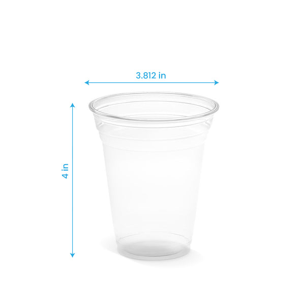 12 oz. Blank Recyclable Plastic Cup - THE CUP STORE CANADA