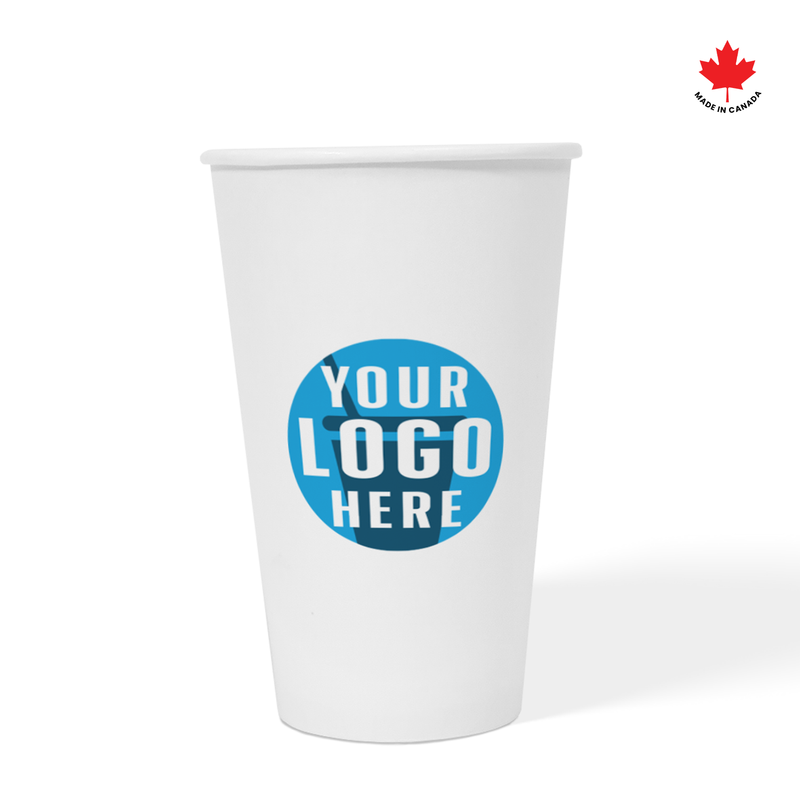 16 oz. Custom Printed Recyclable Paper Cup