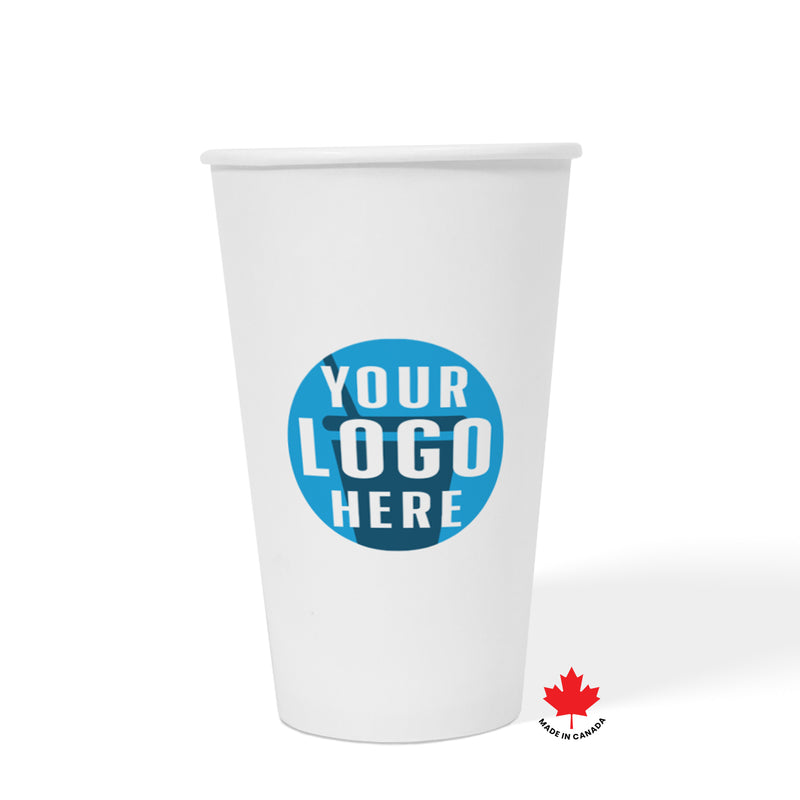 16 oz. Custom Printed Recyclable Paper Cup