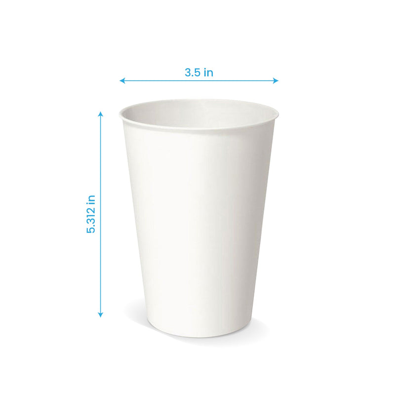 16 oz. Blank Recyclable Paper Cup - THE CUP STORE CANADA