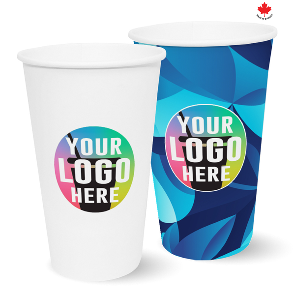 16 oz. Premium Multicolor Custom Printed Recyclable Paper Cup