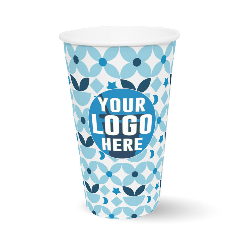 16 oz. High Volume Full Wrap Custom Printed Recyclable Paper Cup