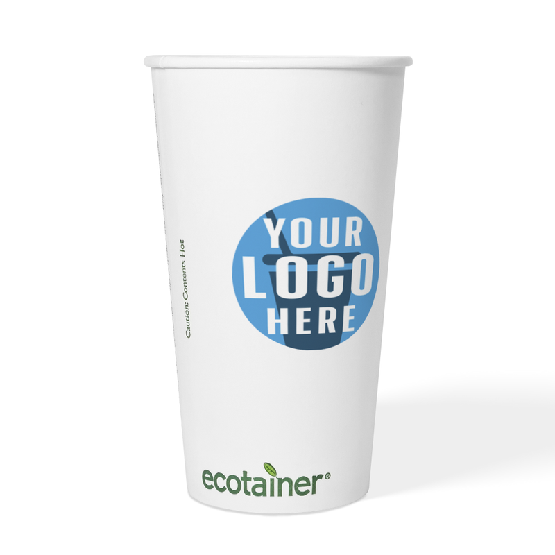 20 oz. Custom Printed Compostable Paper Cup