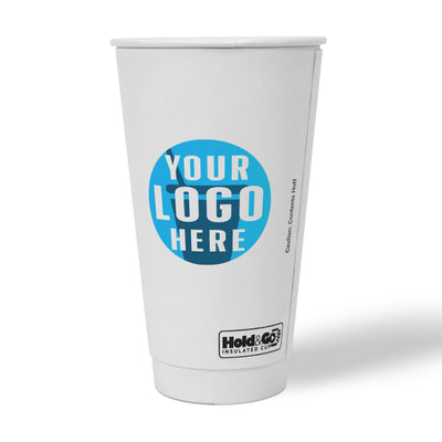 20 oz. Premium Custom Printed Recyclable Double Walled Paper Cup