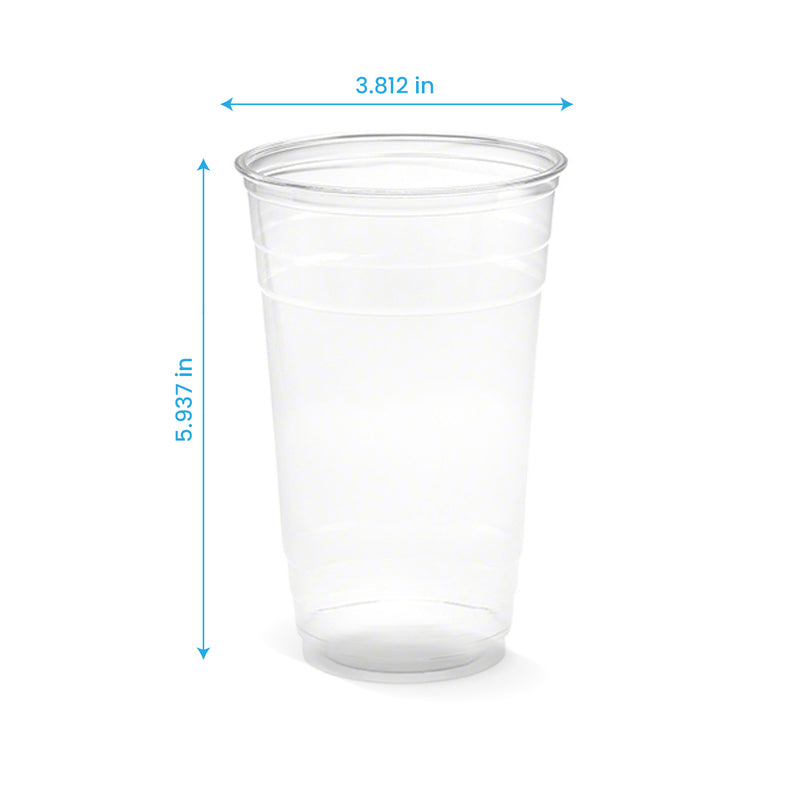 24 oz. Blank Recyclable Plastic Cup - THE CUP STORE CANADA
