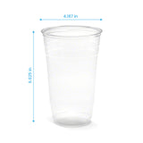 32 oz. Blank Recyclable Plastic Cup - THE CUP STORE CANADA