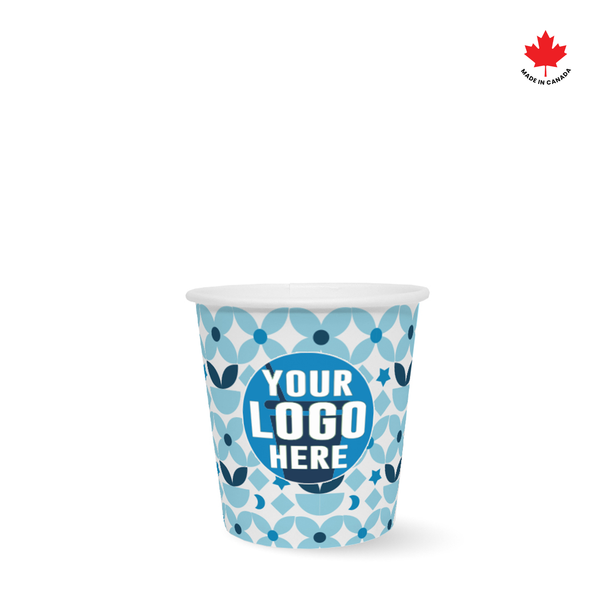 4 oz. High Volume Full Wrap Custom Printed Recyclable Paper Cup