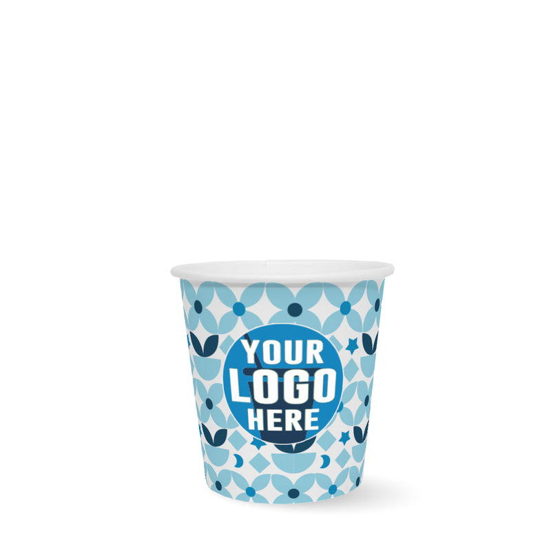 4 oz. High Volume Full Wrap Custom Printed Recyclable Paper Cup