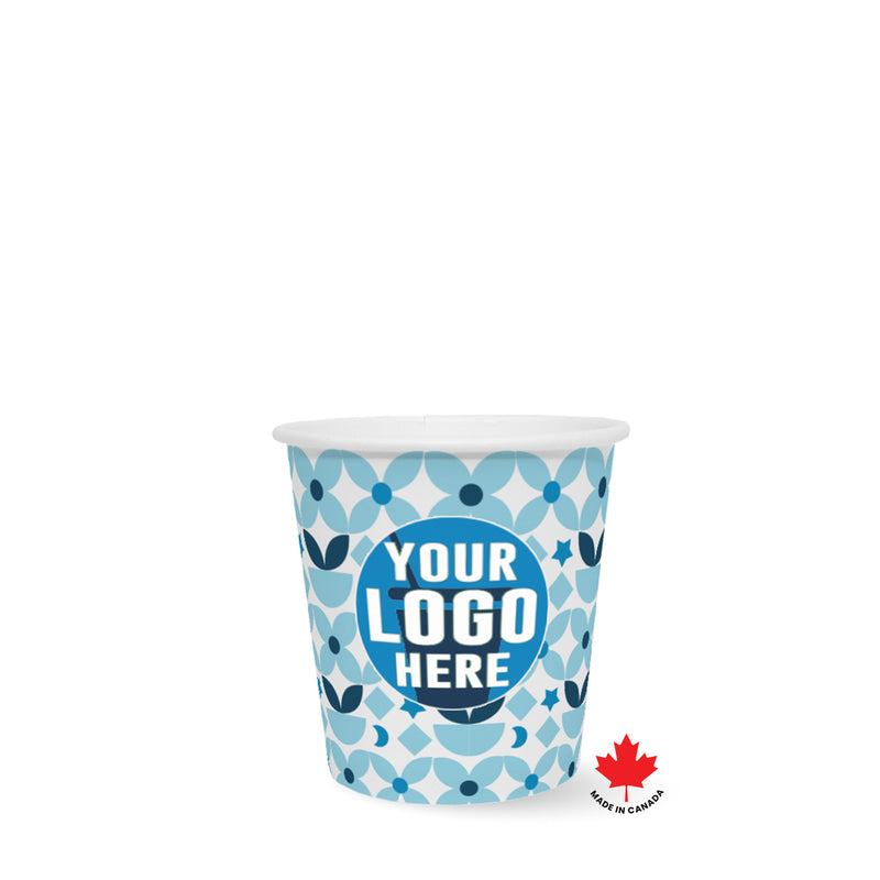 4 oz. High Volume Full Wrap Custom Printed Recyclable Paper Cup
