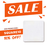 4" Blank Medium Weight Square Coaster