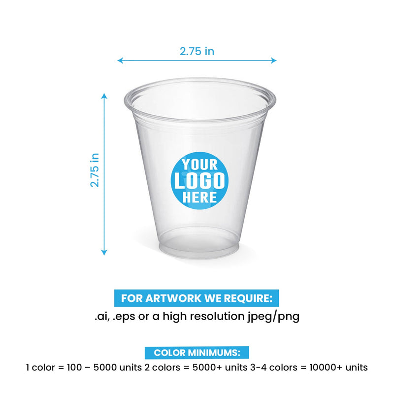 5 oz. Custom Printed Recyclable Plastic Cup - THE CUP STORE CANADA