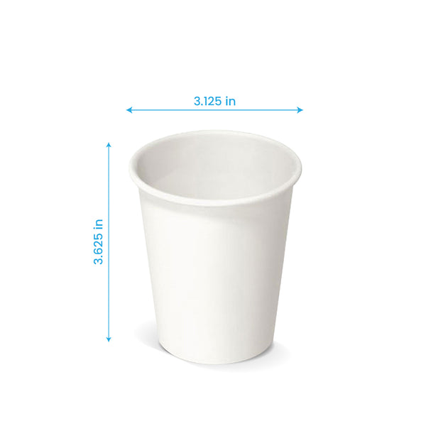8 oz. Blank Recyclable Paper Cup - THE CUP STORE CANADA