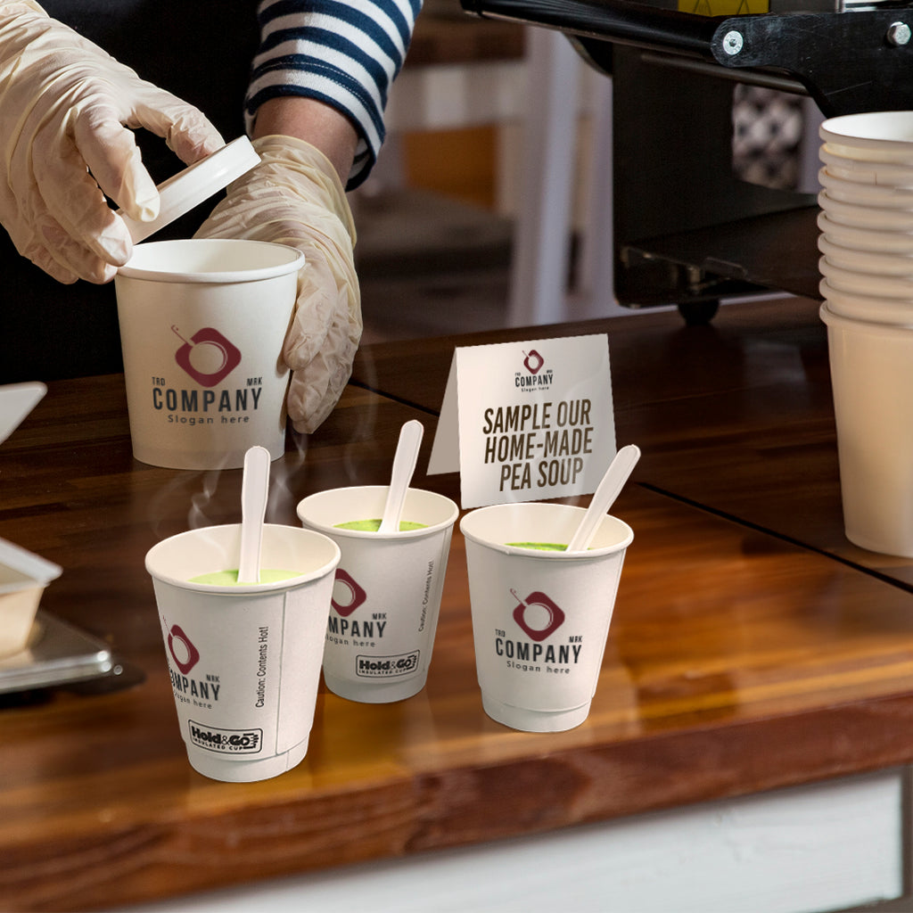 8 oz. Custom Printed Recyclable Double Walled Paper Cup | THE CUP STORE ...