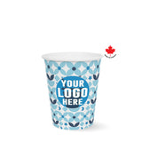 8 oz. High Volume Full Wrap Custom Printed Recyclable Paper Cup