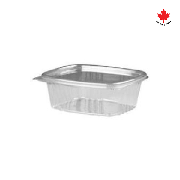 8 oz. Plastic Hinged Food Container