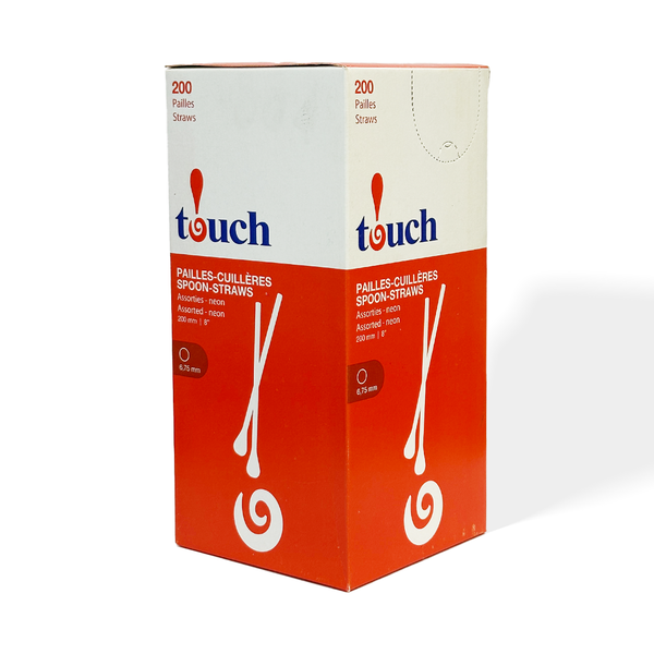 8" Neon Spoon Straw - 92-610 - THE CUP STORE CANADA