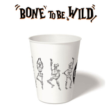 12 oz. Holiday Recyclable Paper Cup - Bone To Be Wild (Black)