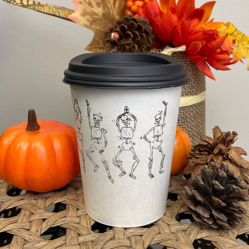 12 oz. Holiday Recyclable Paper Cup - Halloween Bone To Be Wild - THE CUP STORE CANADA