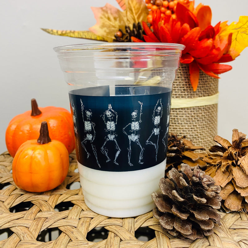 16 oz. Holiday Recyclable Plastic Cup - Halloween Bone To Be Wild - THE CUP STORE CANADA