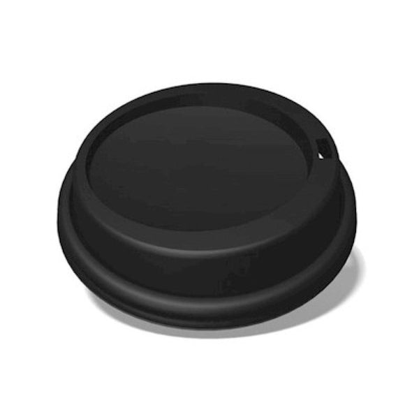 Black Dome Lid For 10/12/16/20 oz. Compostable Single Wall Paper Cup - THE CUP STORE