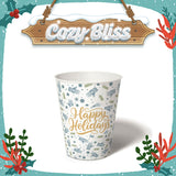 12 oz. Holiday Recyclable Paper Cup – Custom Cozy Bliss - THE CUP STORE CANADA