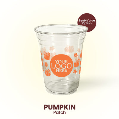16 oz. Pumpkin Patch - Custom Printed Recyclable Plastic Cup