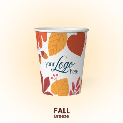 12 oz. Fall Breeze - Premium Multicolor Custom Printed Recyclable Paper Cup