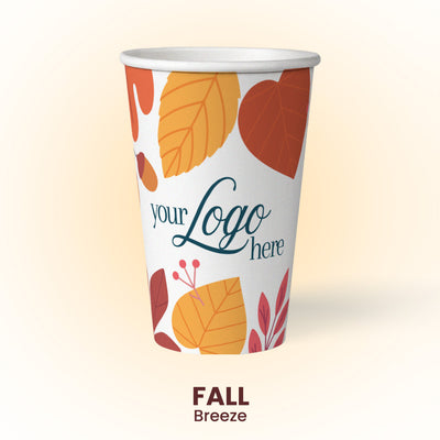 16 oz. Fall Breeze - Premium Multicolor Custom Printed Recyclable Paper Cup