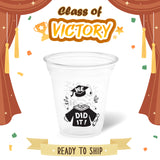 12 oz. Graduation Recyclable Plastic Cup – Class of Victory (Black) - THE CUP STORE CANADA