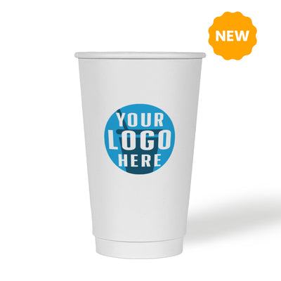 16 oz. Custom Printed Recyclable Double Walled Paper Cup