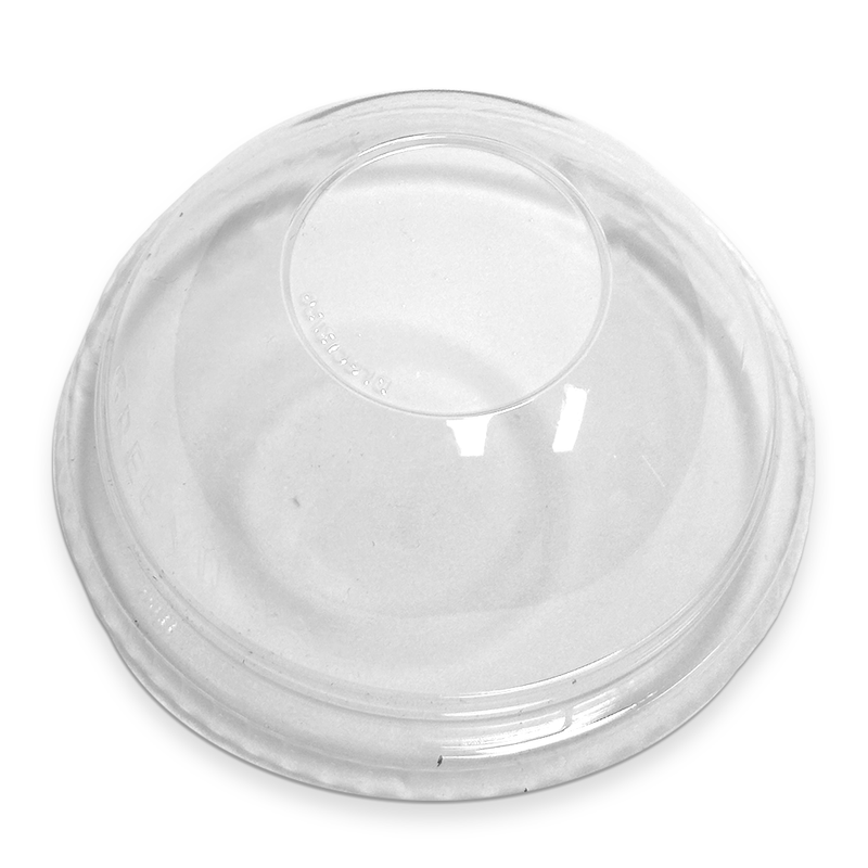 No Hole Dome Lid For 12/16/20/24 oz. Compostable Plastic Cup - DLGC16/24NH - THE CUP STORE CANADA