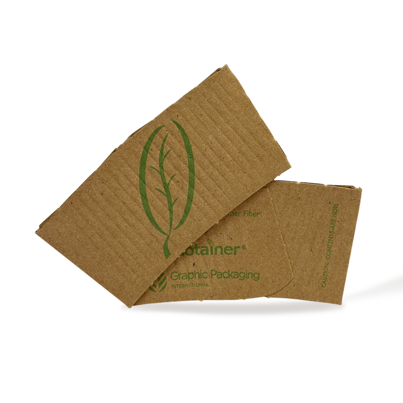 Blank Kraft Brown Ecotainer Coffee Sleeve - RSK-20 ECOTAINER - THE CUP STORE CANADA