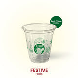 12 oz. Festive Feels - Custom Printed Recyclable Plastic Cup - THE CUP STORE CANADA