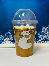 10 oz. Holiday Recyclable Plastic Cup - Frozen Fauna (White) - THE CUP STORE CANADA