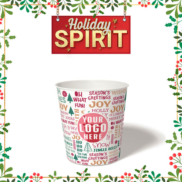 10 oz. Holiday Recyclable Paper Cup – Custom Holiday Spirit - THE CUP STORE CANADA